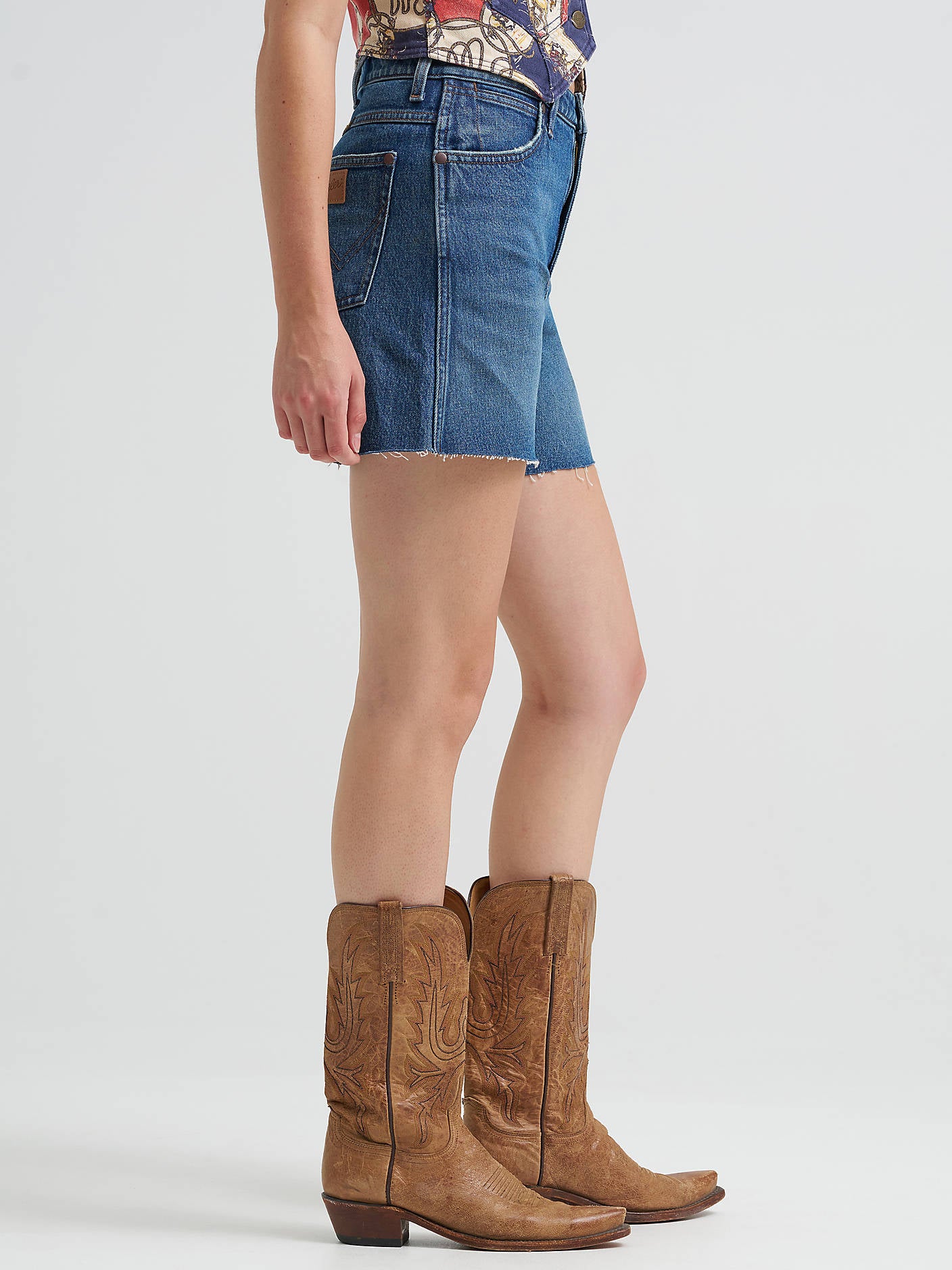 Wrangler Womens Mid Length Cowboy Short