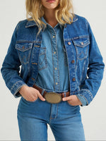 Wrangler Womens Light Wash Denim Jacket at boltranchstore.com western wear everyday wear jacket 