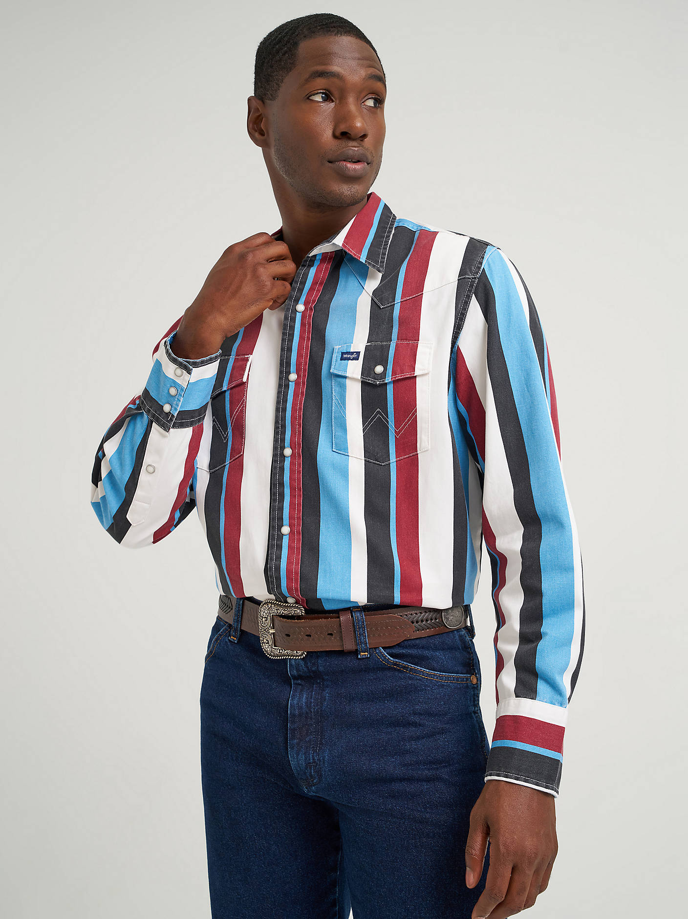 Wrangler Mens Vintage Brushpopper Shirt