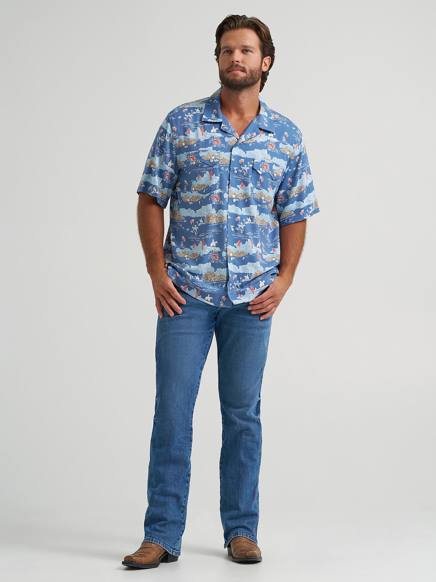 Wrangler Coconut Cowboy Camp Shirt