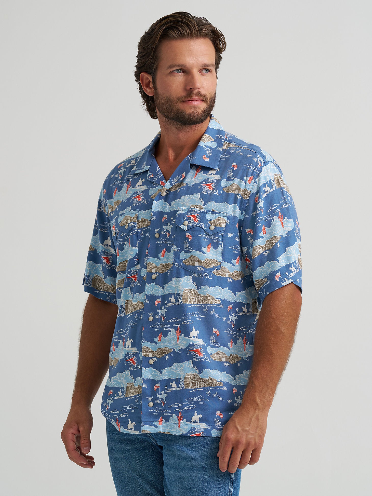 Wrangler Coconut Cowboy Camp Shirt