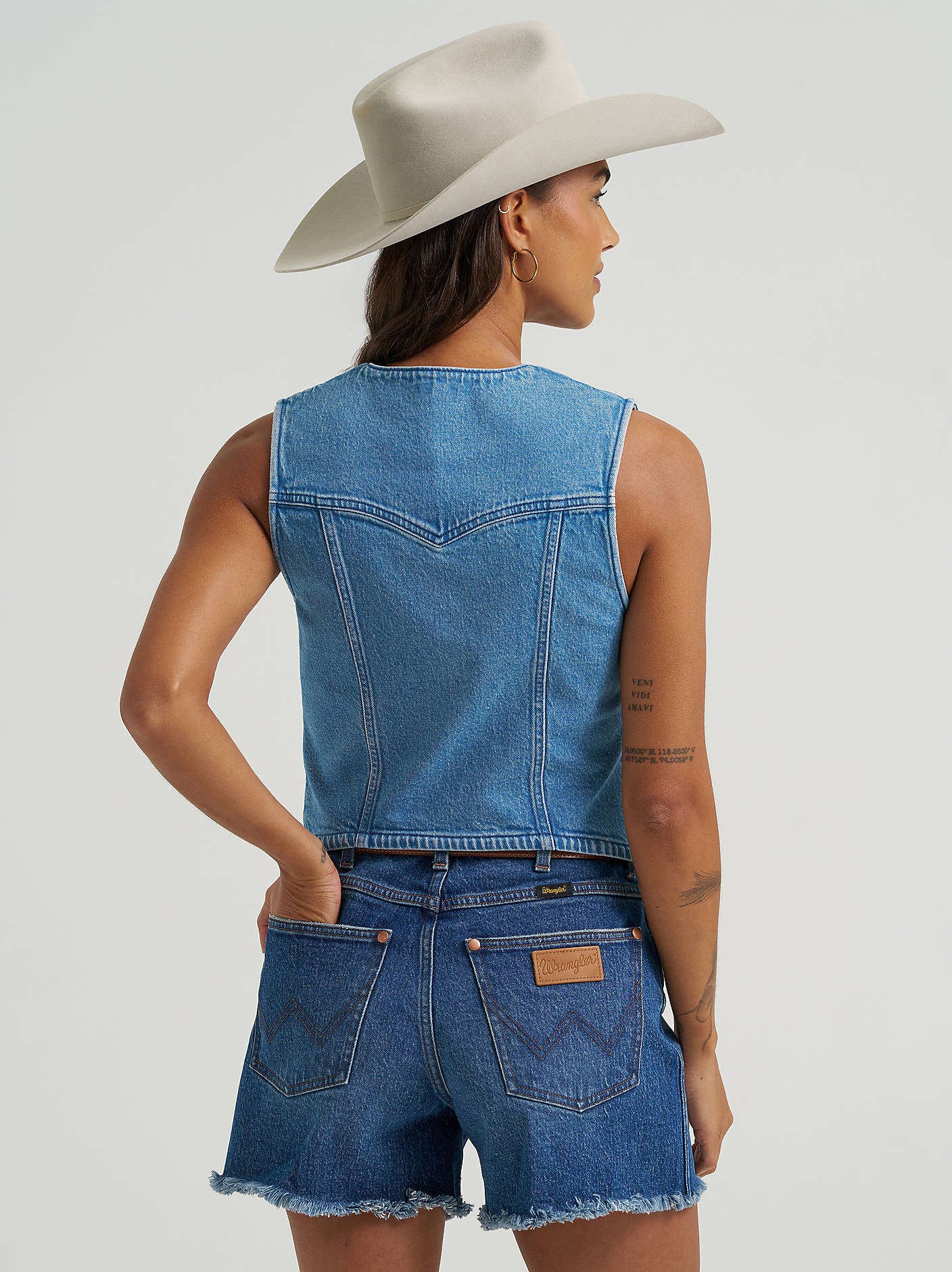 Womens Wrangler Denim Vest