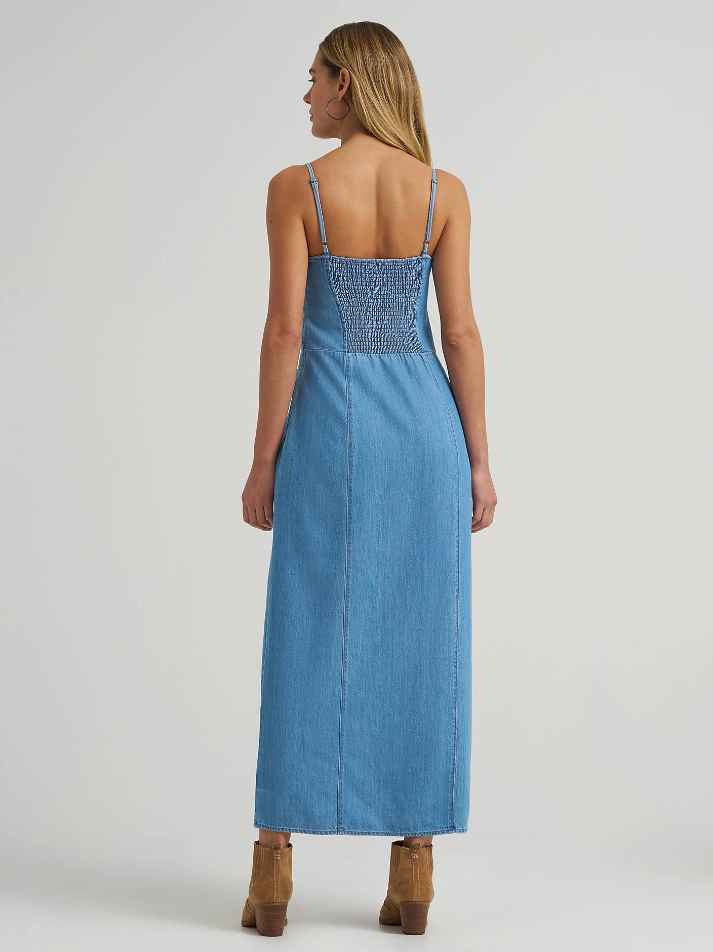 Wrangler Denim Slit Front Maxi Dress