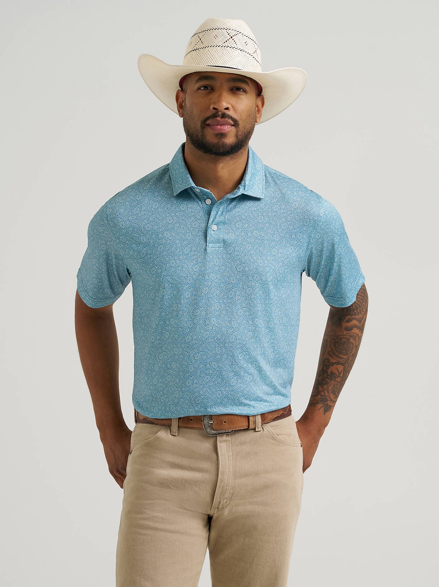 Wrangler Mens All Terrain Gear Performance Polo Shirt