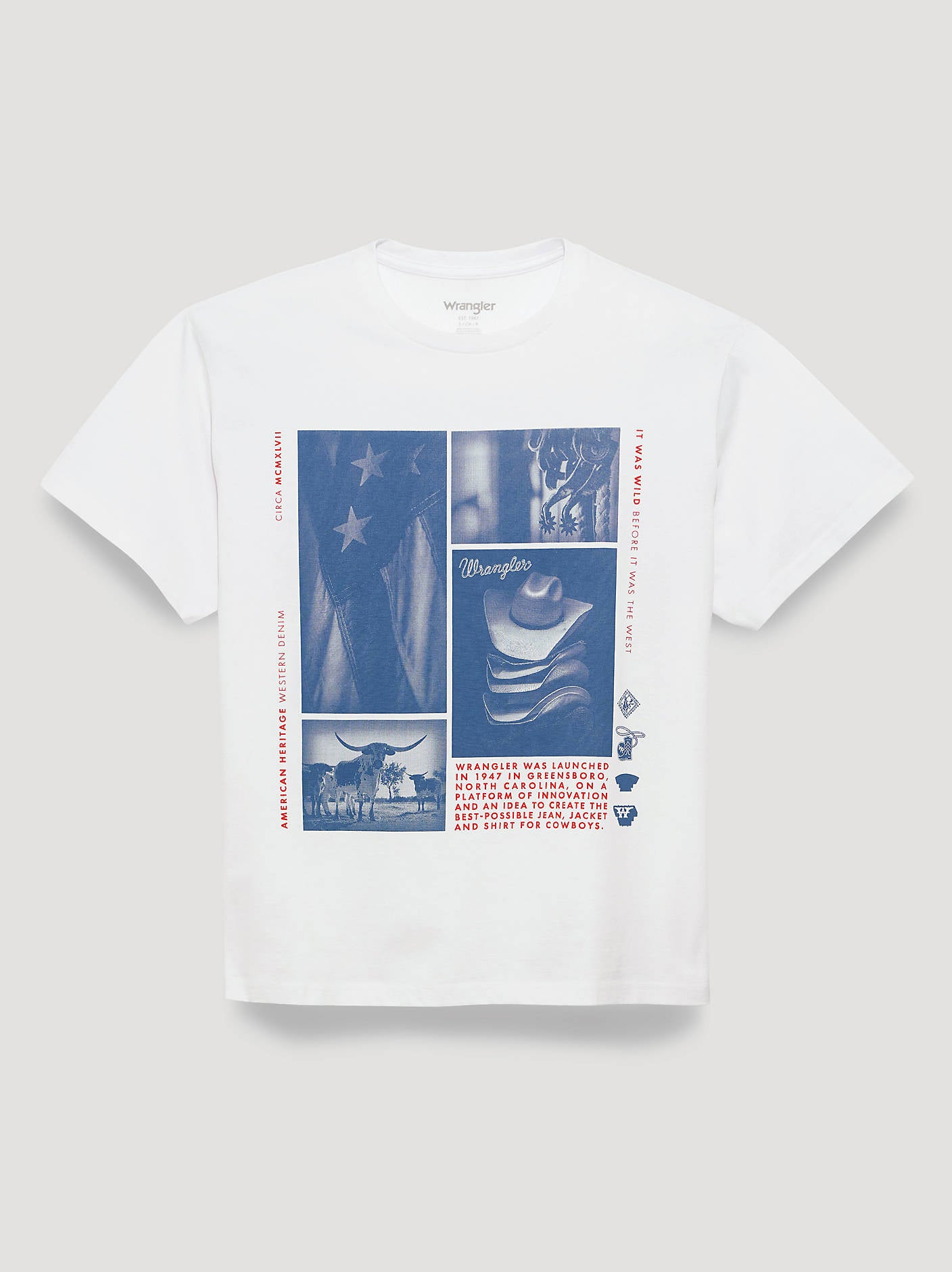 Wrangler Womens Collage Girlfriend Tee