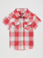 Wrangler Baby Boy Short Sleeve Western Snap Shirt red shirt western baby outfit rodeo outfit family pictures spring summer outfits free shipping at boltranchstore.com
112378881