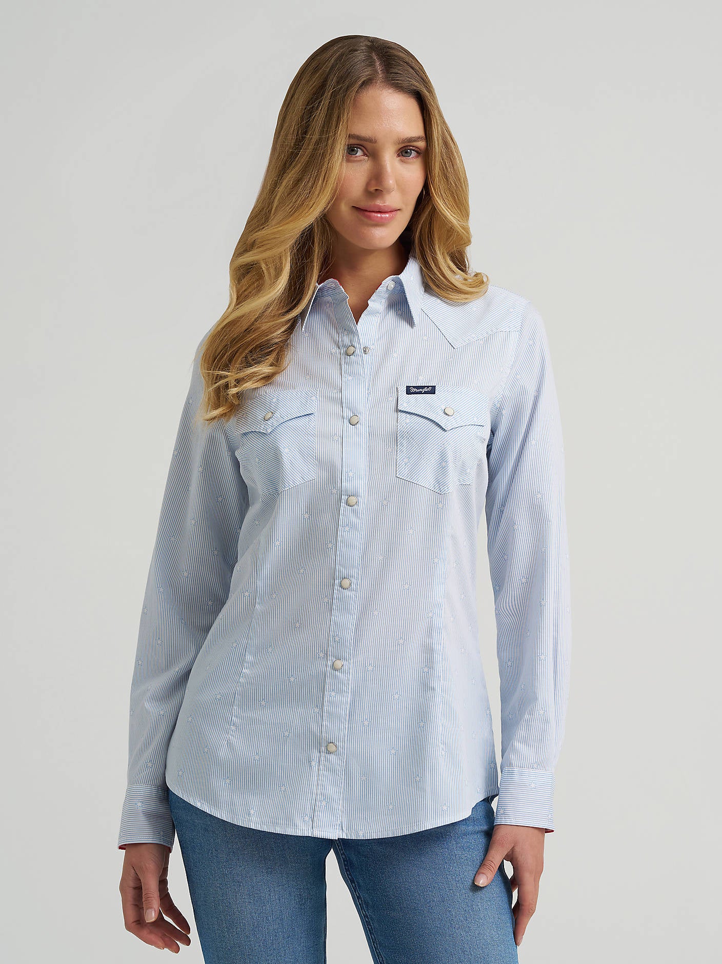 Wrangler Womens Olivia Western Slim Snap Shirt