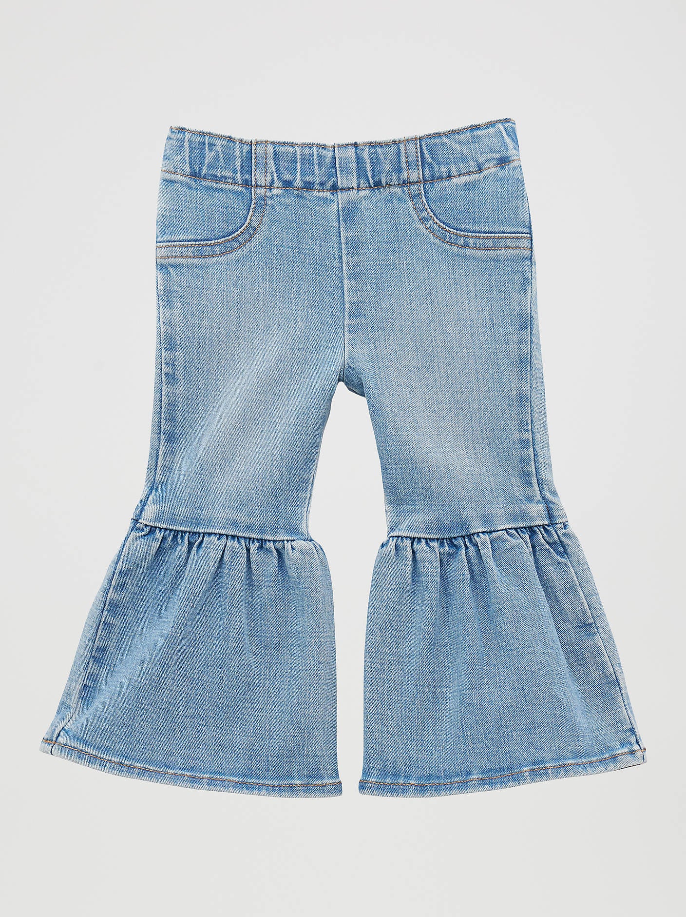 Wrangler Little Girls Ruffle Leg Flare Jean