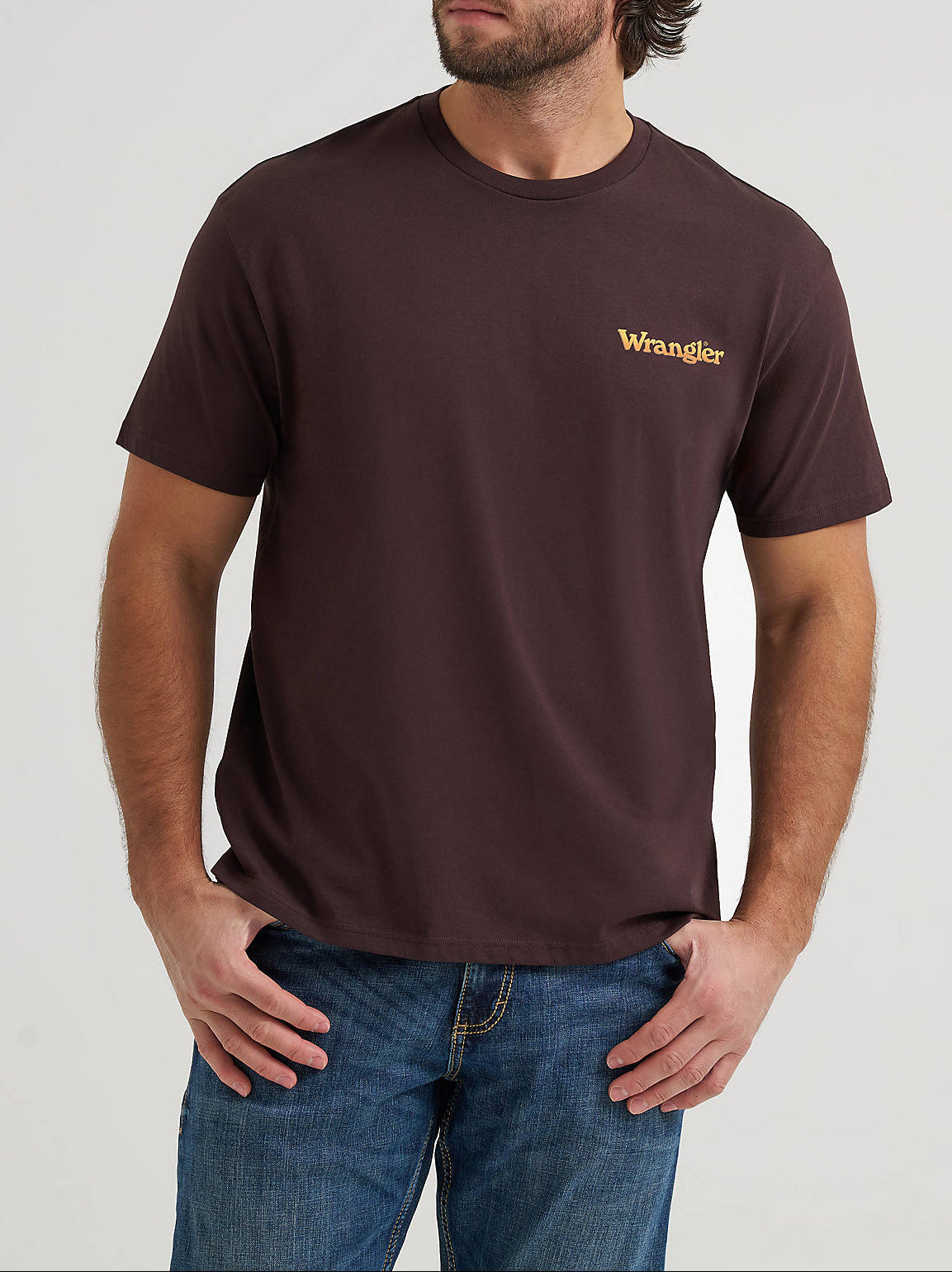 Wrangler Mens Bronco Vintage Fit Back Graphic T Shirt