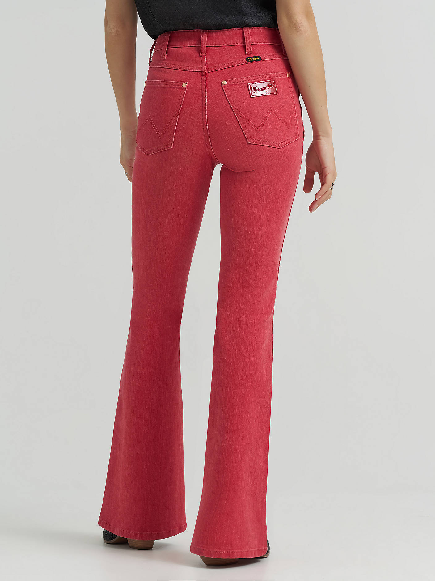 Wrangler Womens Lainey Wilson x Wrangler Red Flare Jeans