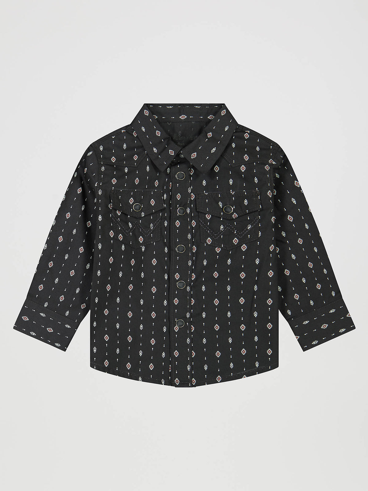 112381495 Wrangler Little Boys Long Sleeve Print Western Snap Shirt at boltranchstore.com rodeo long sleeve shirt free shipping 