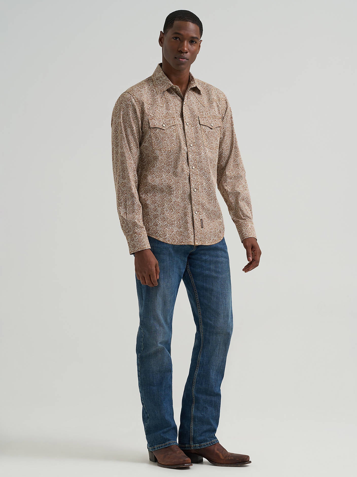 Wrangler Mens Retro Premium Snap Shirt