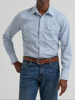 112381877 Wrangler Mens Retro Long Sleeve Sawtooth Snap Pocket Western Shirt at boltranchstore.com free shipping mens western shirt in stock rodeo outfit 