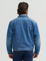 Wrangler Cowboy Cut Flannel Lined Denim Jacket button front with single button cuffs cowboy