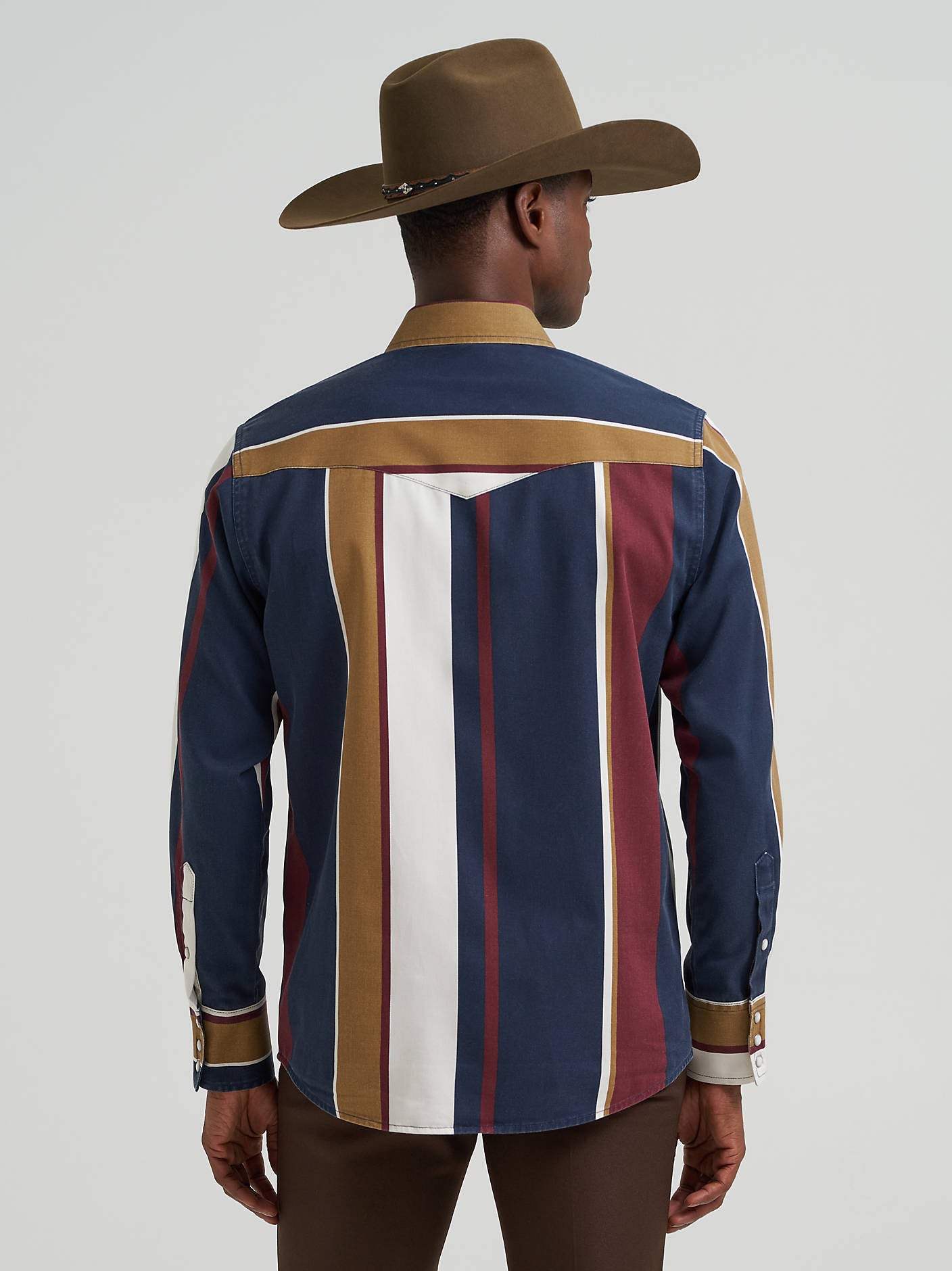 Wrangler Mens Vintage Inspired Brushpopper Snap Shirt