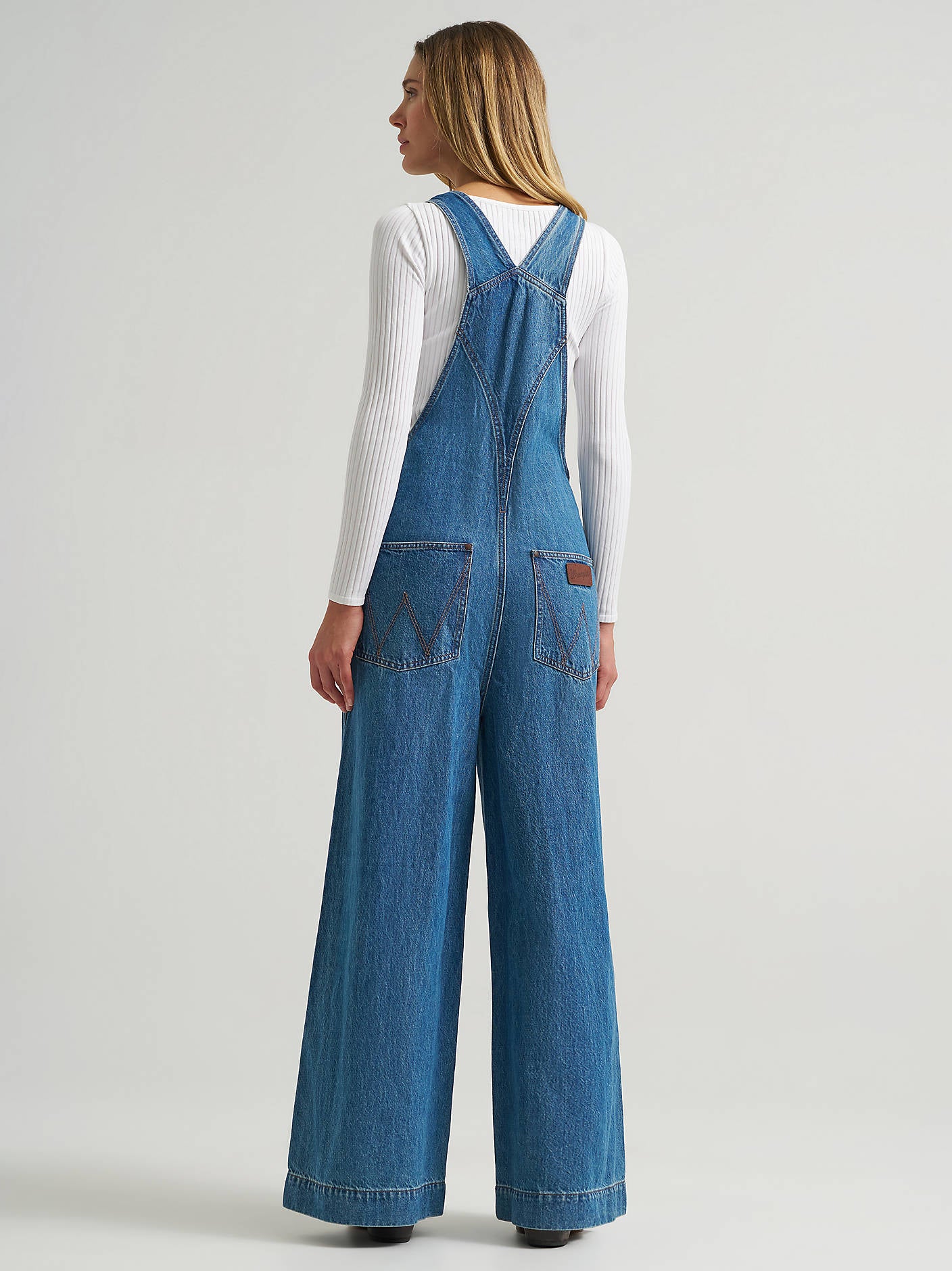 Wrangler Womens Retro Bailey Wide Leg Overalls