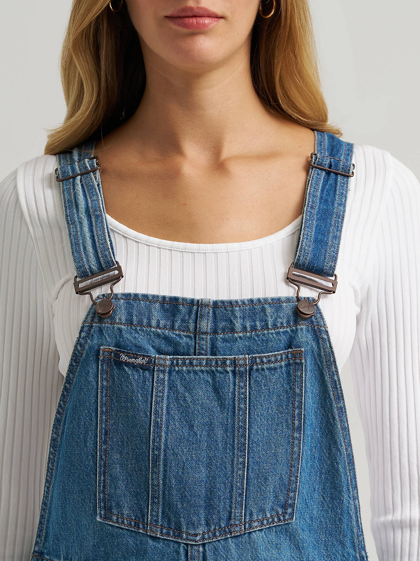 Wrangler Womens Retro Bailey Wide Leg Overalls