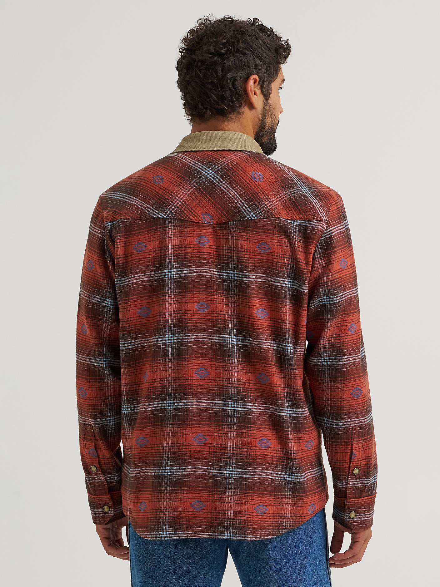 Wrangler Mens Lined Flannel Shirt Jacket