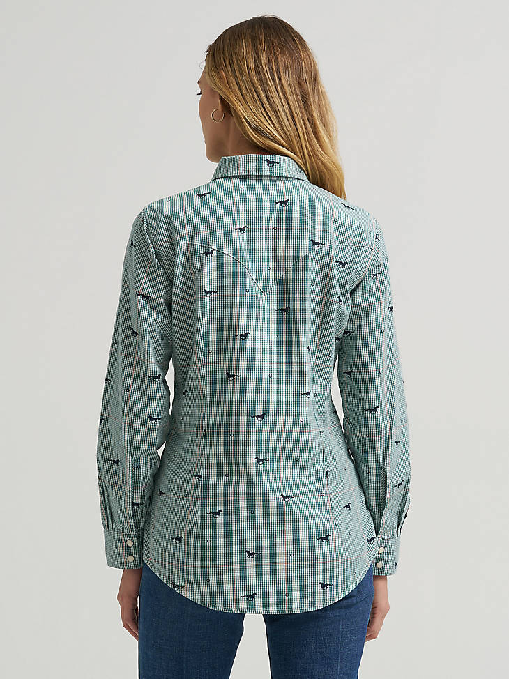 Wrangler Womens Statement Sierra Slim Snap Shirt
