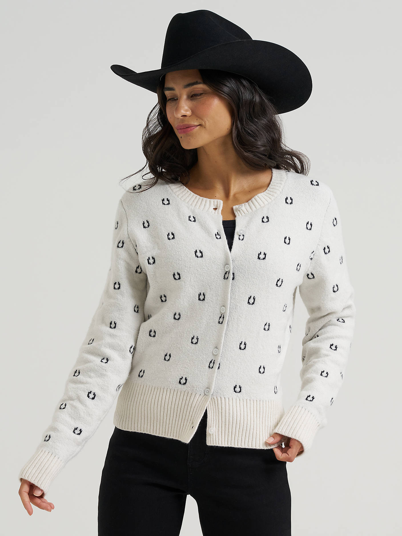 Wrangler Womens Horseshoe Fitted Cardigan