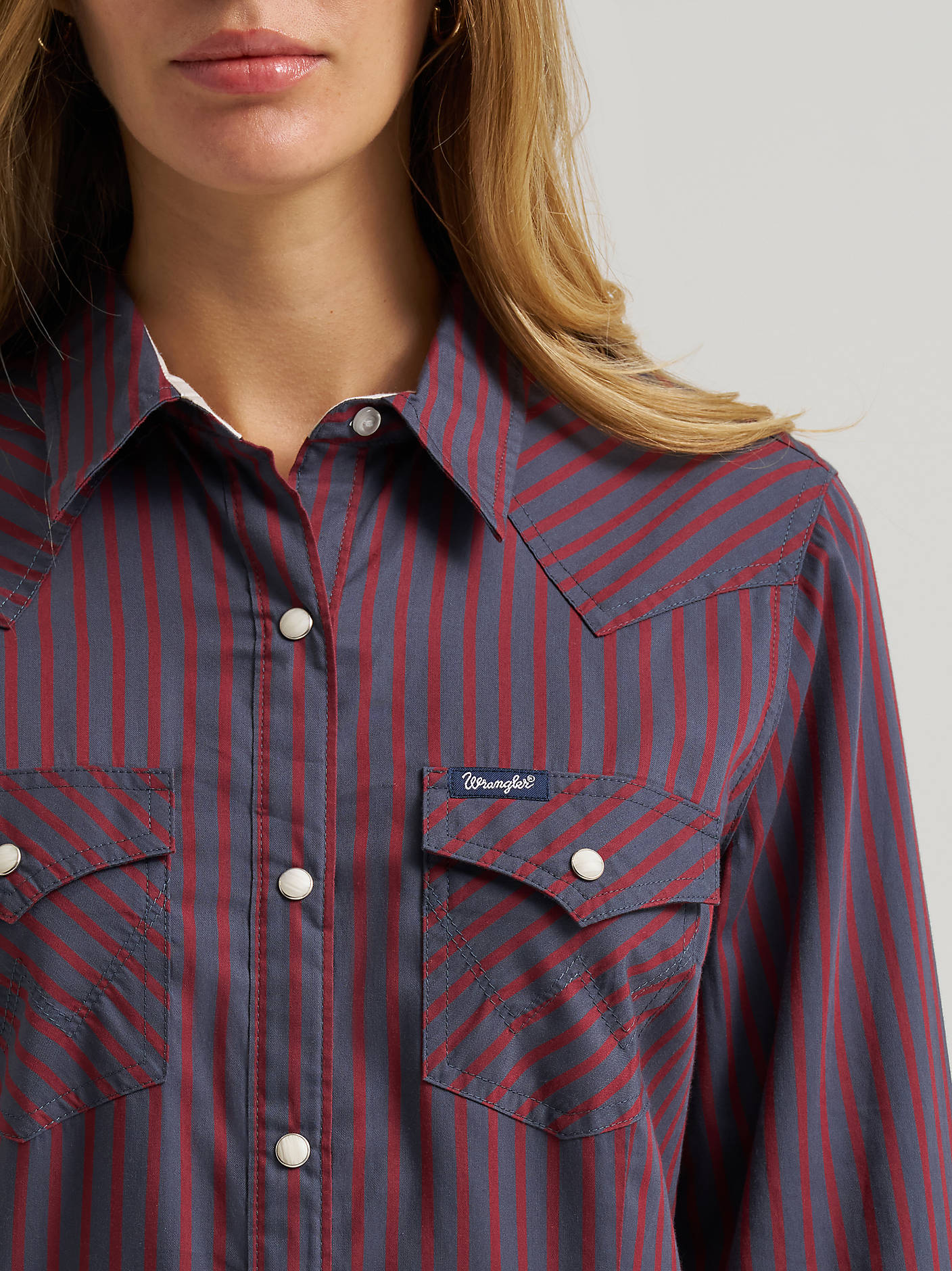 Wrangler Womens Olivia Western Slim Snap Shirt