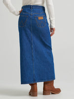 Womens fashion rodeo western clothing Wrangler Womens Western Seam Midi Skirt Alison SKU 112382766 Boltranchstore.com free shipping