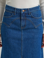 Utah rodeo western clothing womens western boutique Wrangler Womens Western Seam Midi Skirt Alison SKU 112382766 Boltranchstore.com free shipping