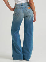 Western clothing Utah rodeo womens fashion Wrangler Womens Low Rise Baggy Jean Glacier SKU 112382776 Boltranchstore.com free shipping