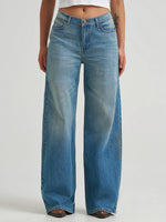 Womens fashion rodeo western clothing Wrangler Womens Low Rise Baggy Jean Glacier SKU 112382776 Boltranchstore.com free shipping