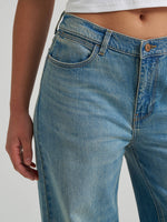 Utah rodeo western clothing womens western boutique Wrangler Womens Low Rise Baggy Jean Glacier SKU 112382776 Boltranchstore.com free shipping