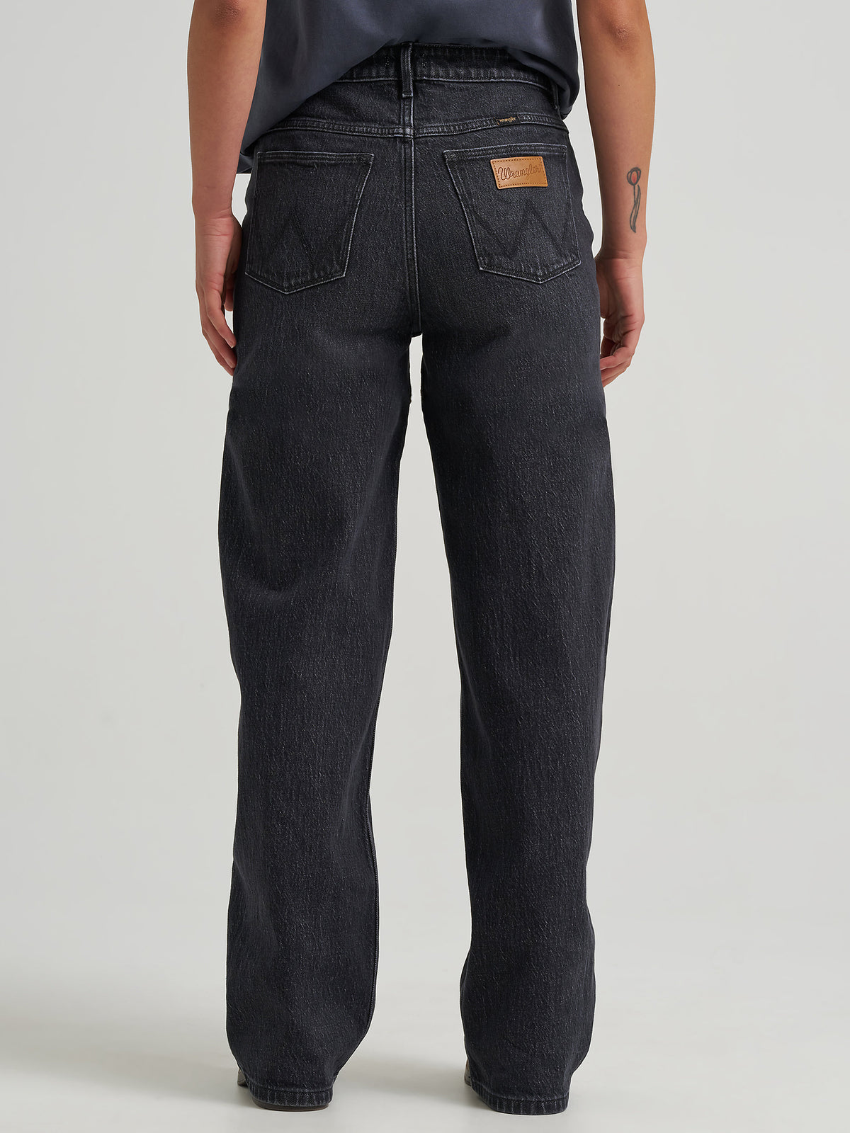 Western clothing womens fashion Utah Wrangler Womens Loose Straight Jean Dark Sky SKU 112382778 Boltranchstore.com free shipping