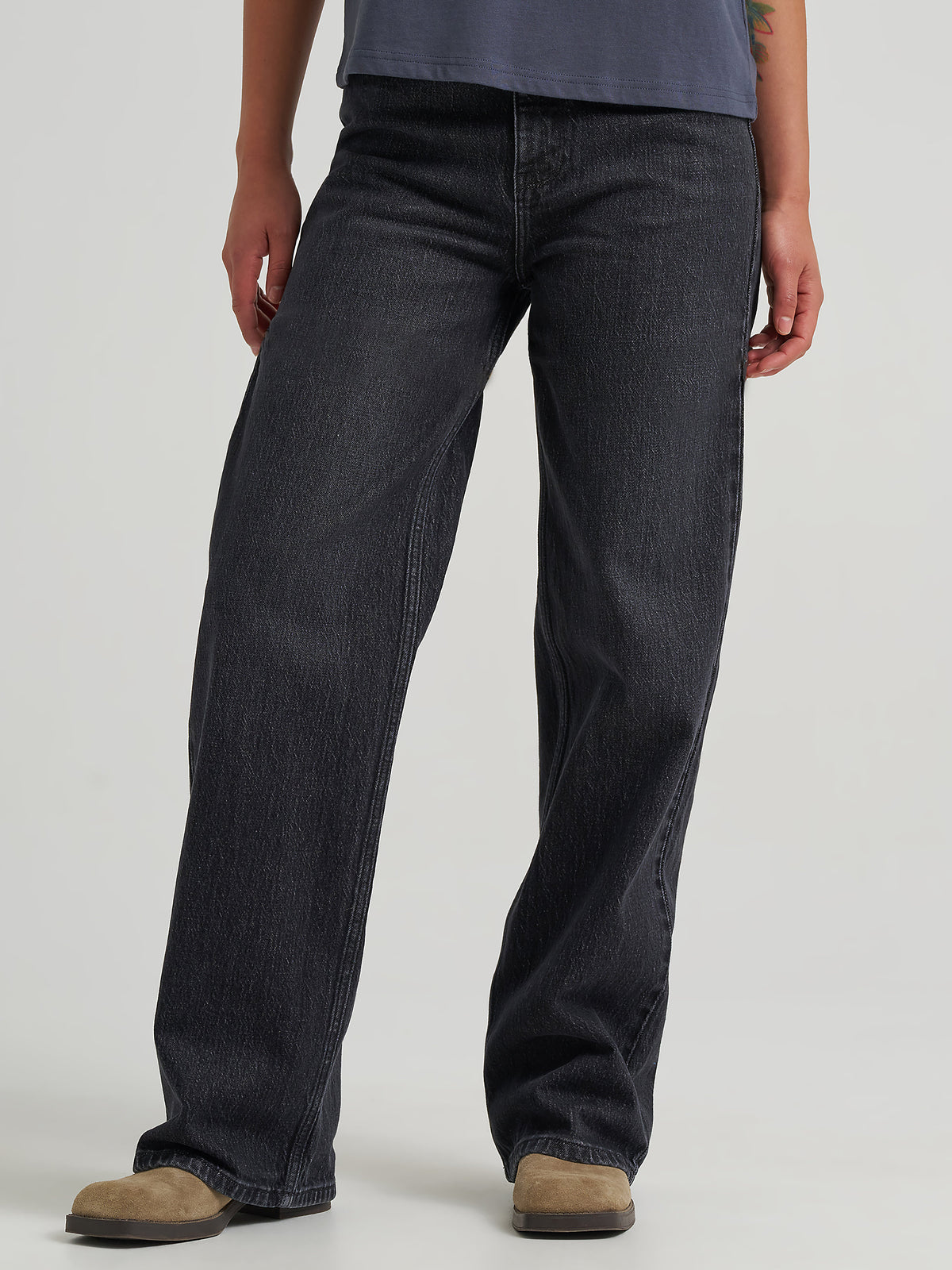 Utah womens western boutique rodeo Wrangler Womens Loose Straight Jean Dark Sky SKU 112382778 Boltranchstore.com free shipping
