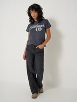 Rodeo western clothing Utah womens boutique Wrangler Womens Loose Straight Jean Dark Sky SKU 112382778 Boltranchstore.com free shipping