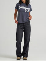 Womens western boutique Utah womens fashion Wrangler Womens Loose Straight Jean Dark Sky SKU 112382778  in stock womens black jean 