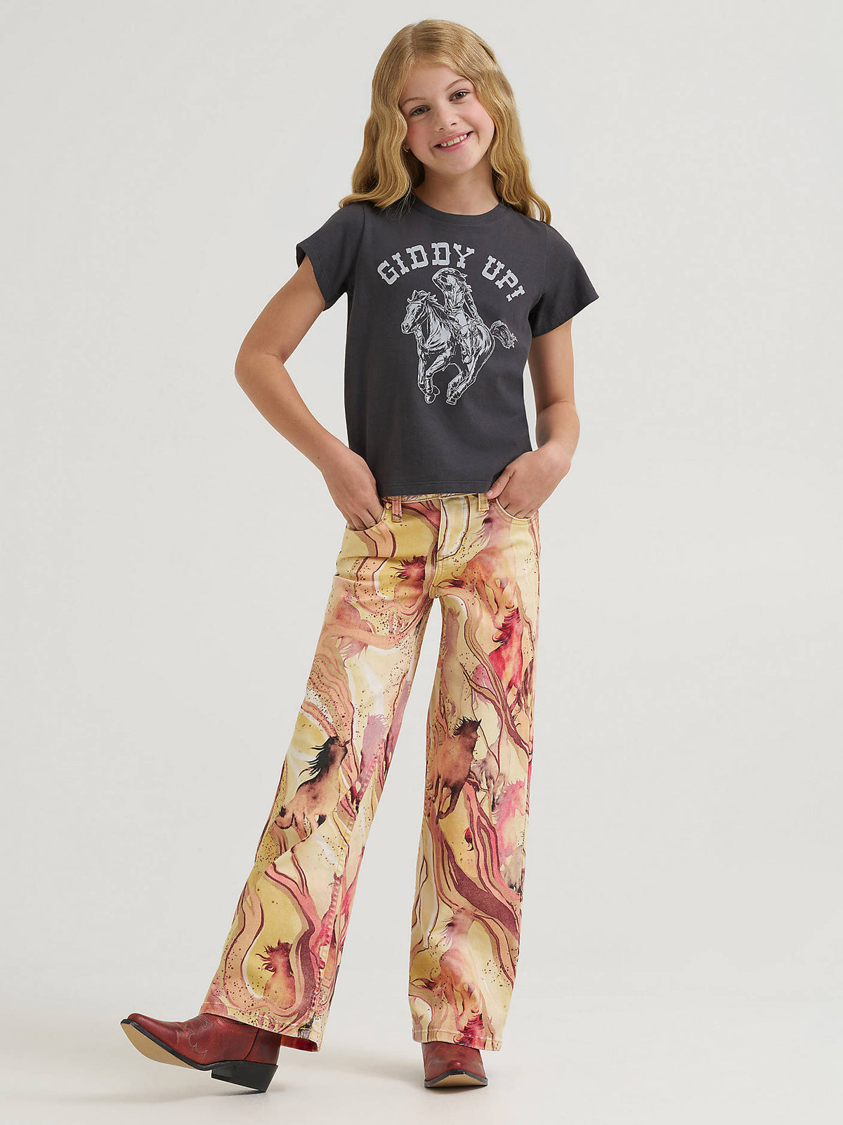 Wrangler X Lainey Wilson Girl Giddy Up Tee