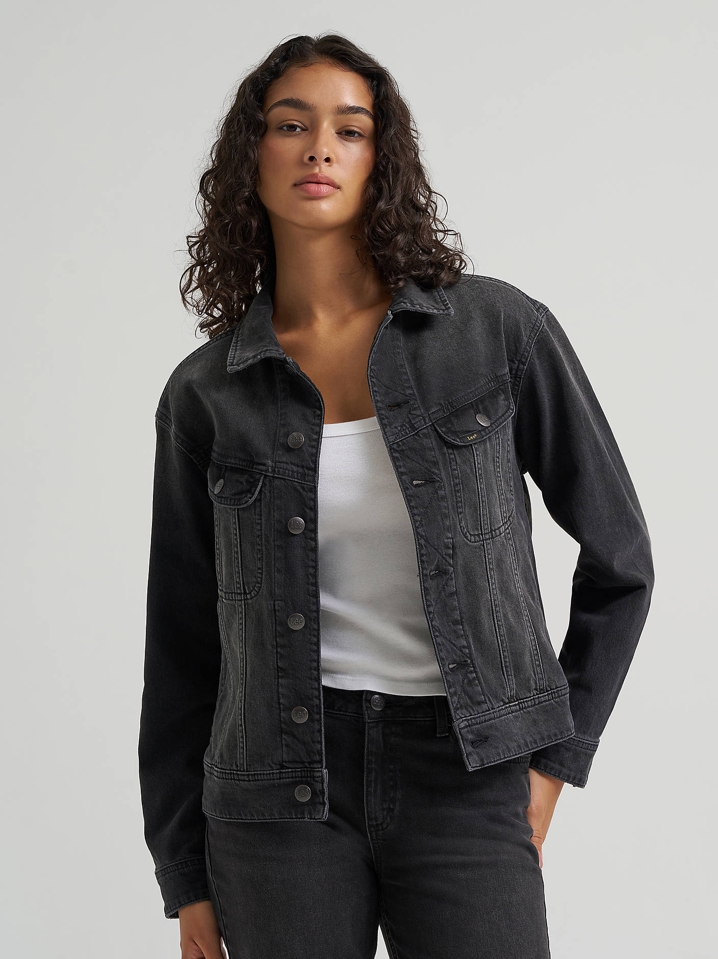 Lee Loose Rider Jacket Mid Surprise LFDM0777 - Womens Western Fashion Style | boltranchstore.com