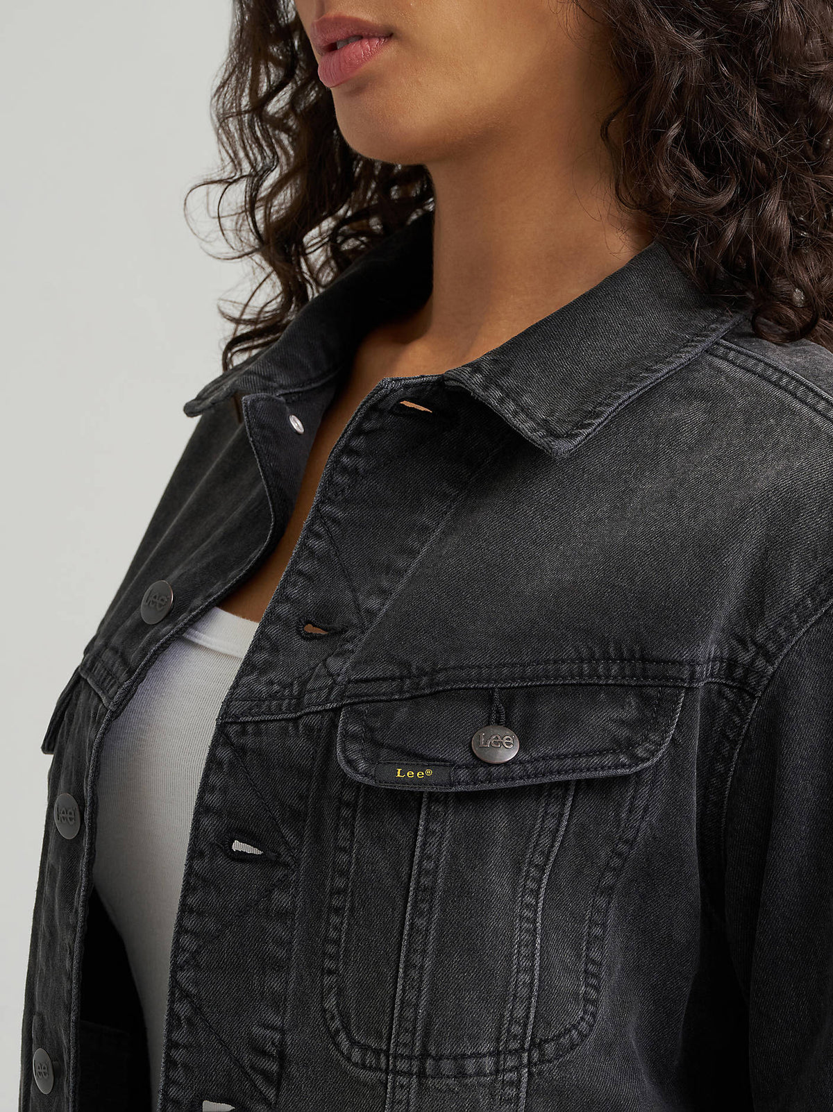 Lee Loose Rider Jacket Mid Surprise LFDM0777 - Womens Western Fashion Style | boltranchstore.com