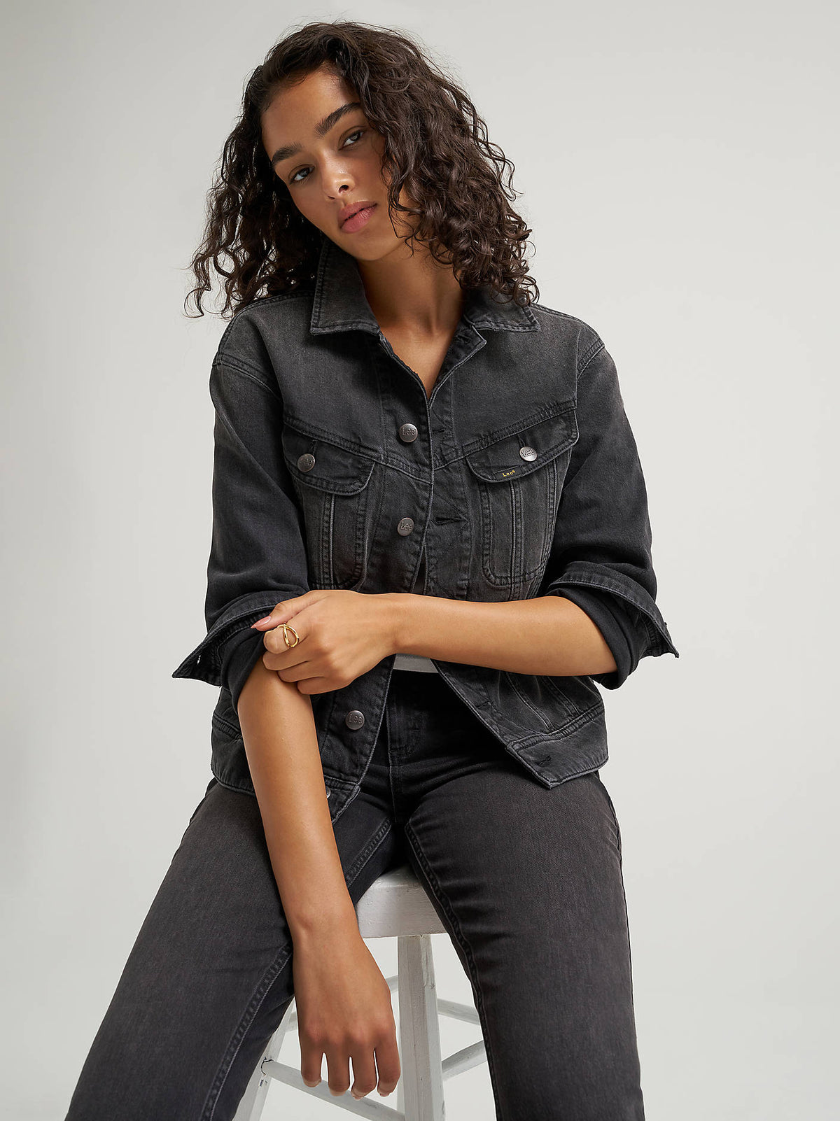 Lee Loose Rider Jacket Mid Surprise LFDM0777 - Womens Western Fashion Style | boltranchstore.com