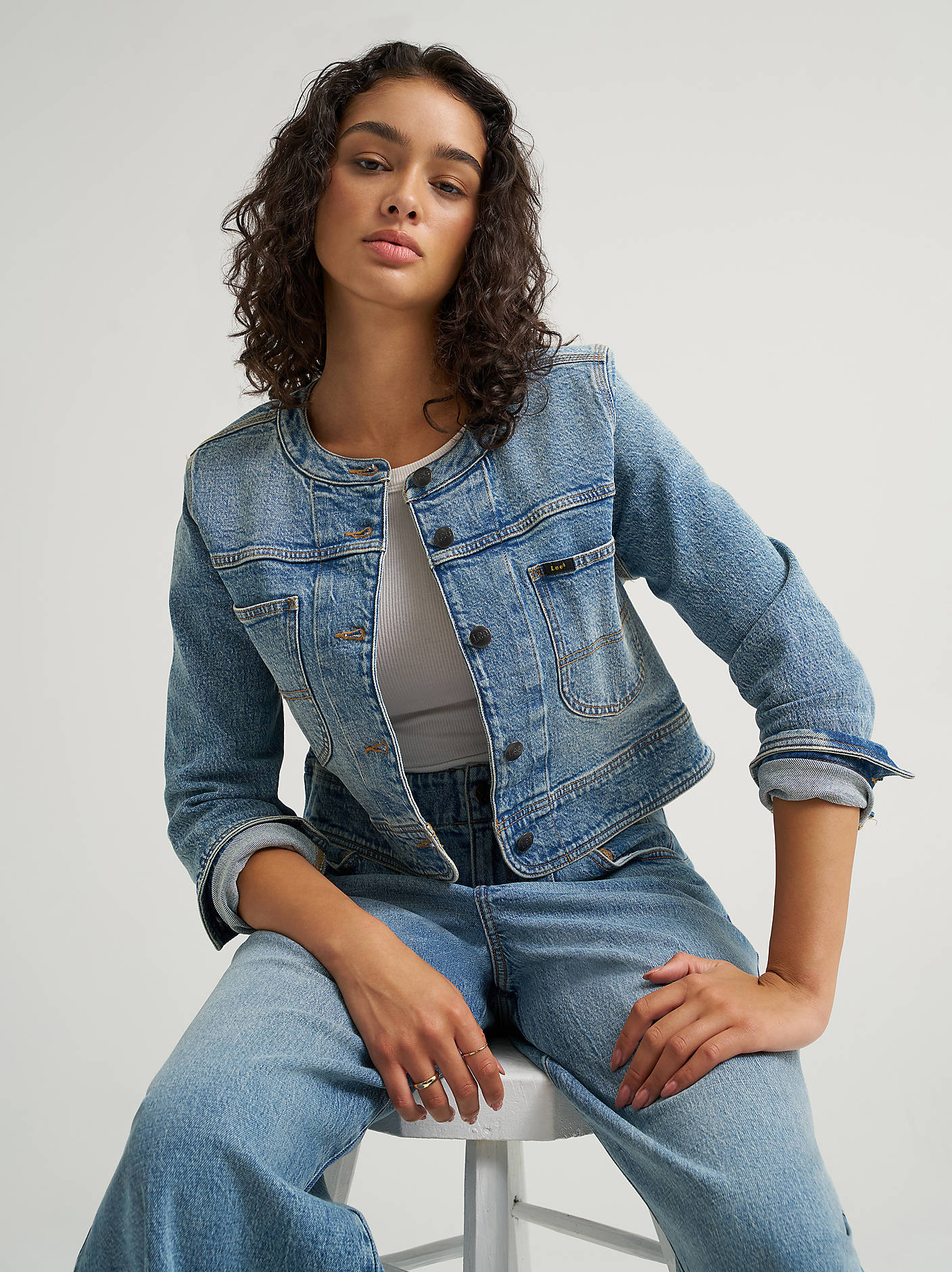 Lee Womens Cropped Chore Jacket