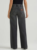 Wrangler Womens Retro Bailey High Rise Wide Leg Jean Harper five pocket styling with signature W stitching