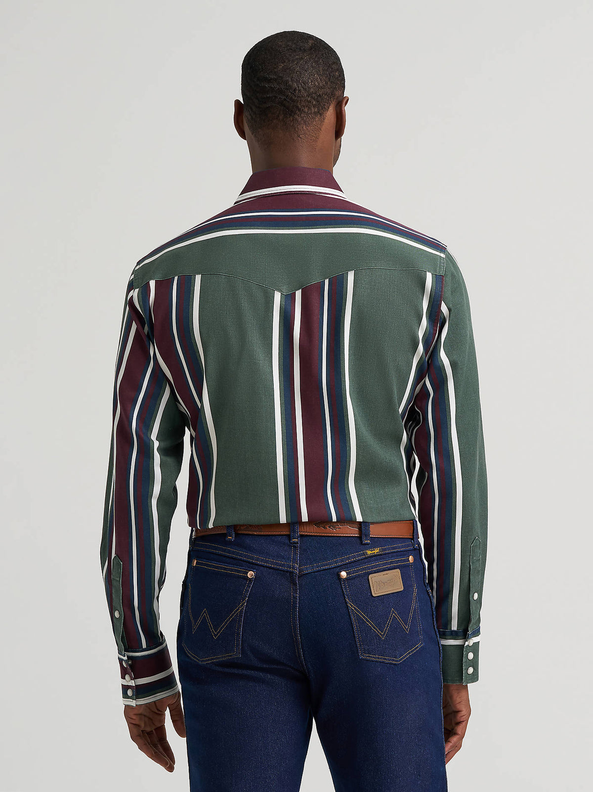 Wrangler Vintage Inspired Brushpopper Western Snap Workshirt