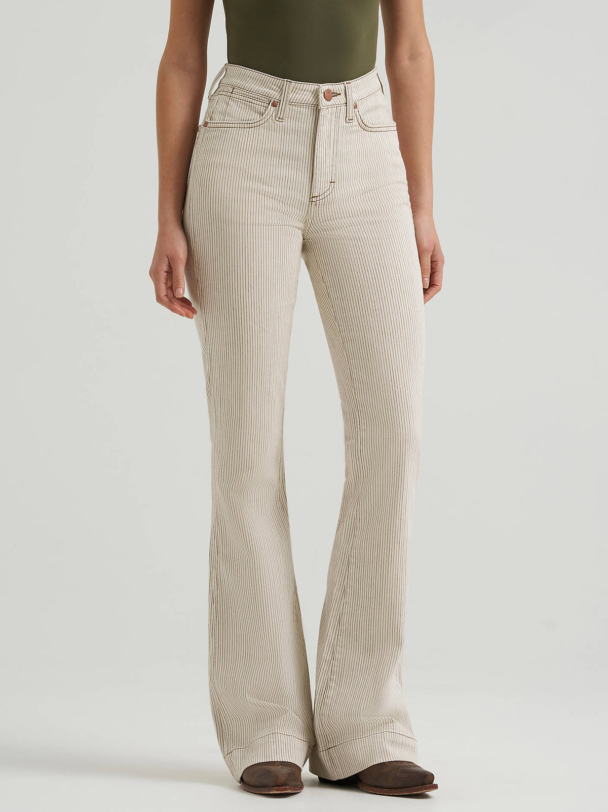 Wrangler Womens Retro Bailey Pinstripe Trouser Jean
