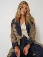Utah womens western boutique western clothing womens fashion Wrangler Womens Houndstooth Blazer Rinse SKU 112385984 Boltranchstore.com free shipping