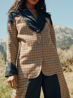 Womens western boutique Utah womens fashion Wrangler Womens Houndstooth Blazer Rinse SKU 112385984  Wrangler Womens Houndstooth Blazer