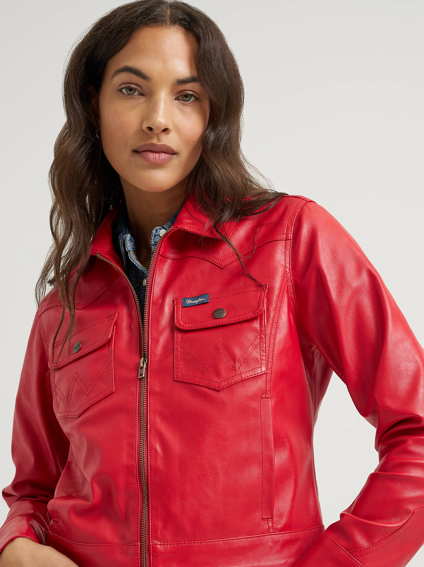 Wrangler Womens Chili Pepper Slim Jacket