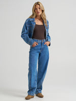 Western clothing womens fashion Utah Wrangler Womens Super Barrel Jean Cowboy Fade SKU 112386069 Boltranchstore.com free shipping