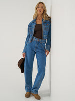 Western boutique Utah rodeo womens fashion Wrangler Womens Super Barrel Jean Cowboy Fade SKU 112386069 Boltranchstore.com free shipping