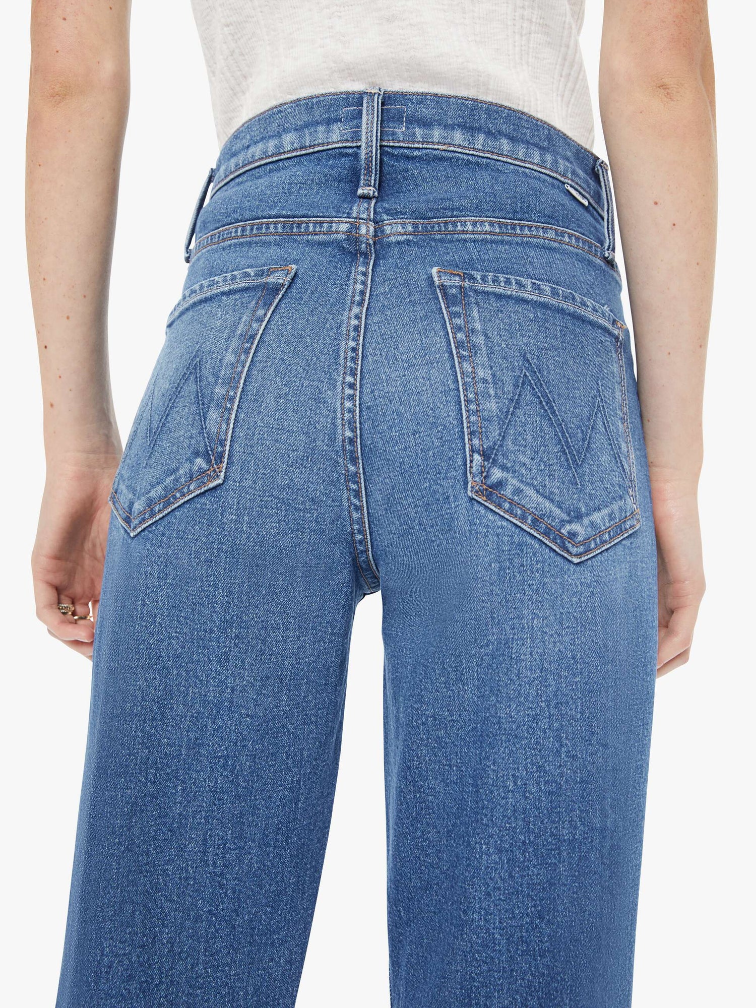 Mother High Waisted Bookie Sneak in Knick Knack Paddy Whack