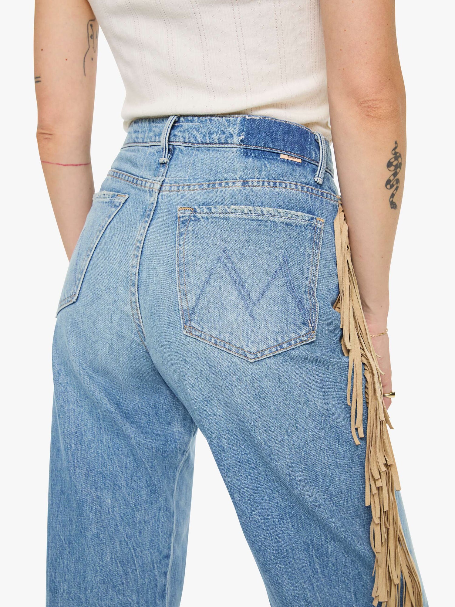 Mother The Fringe Half Pipe Button Sneak
