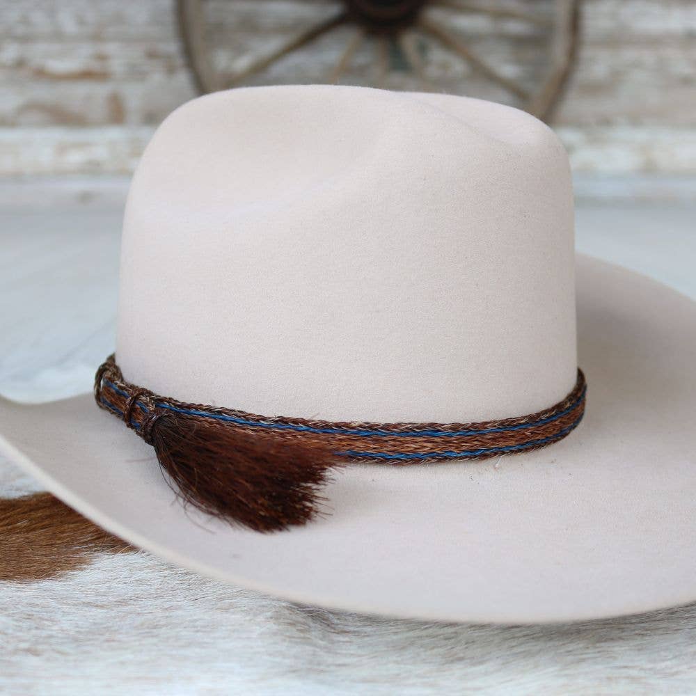 Horsehair Braided Single Tassel Hat Band